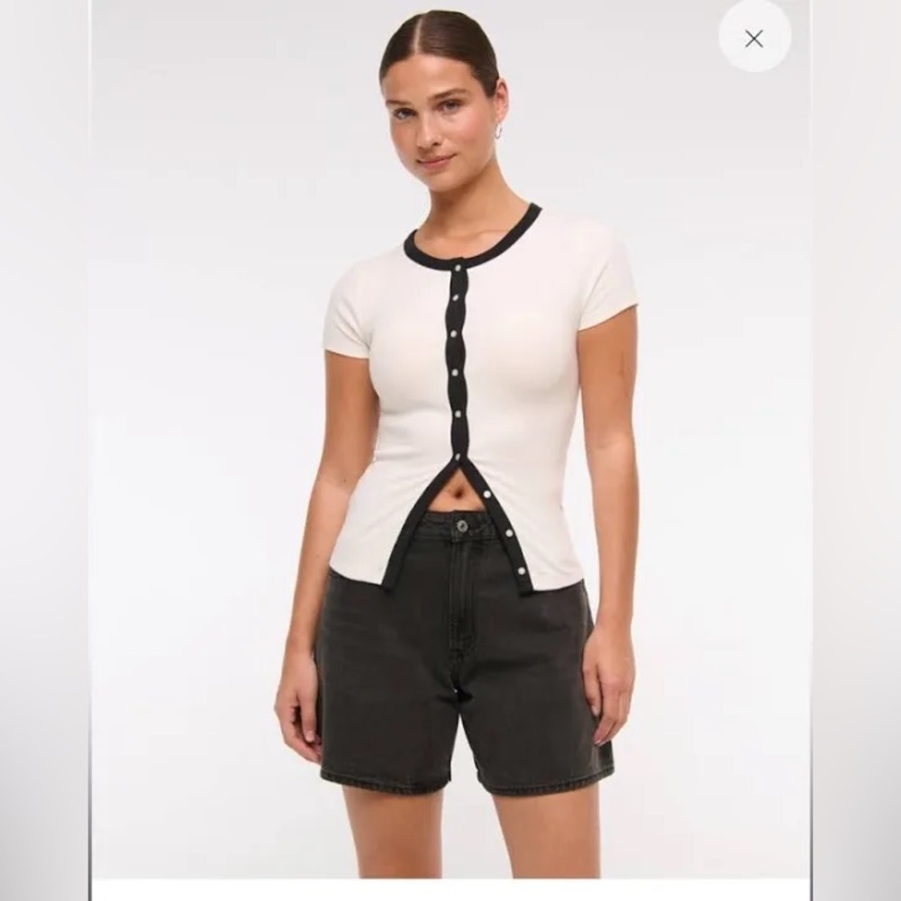 Abercrombie & Fitch Black Jean Shorts